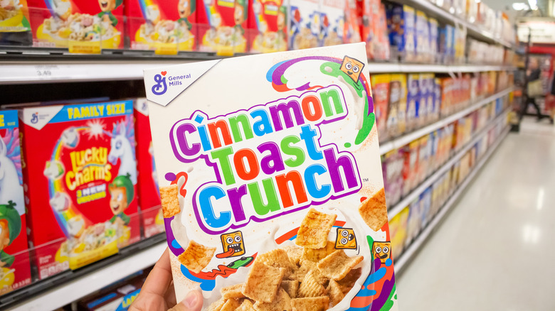 Cinnamon Toast Crunch cereal aisle