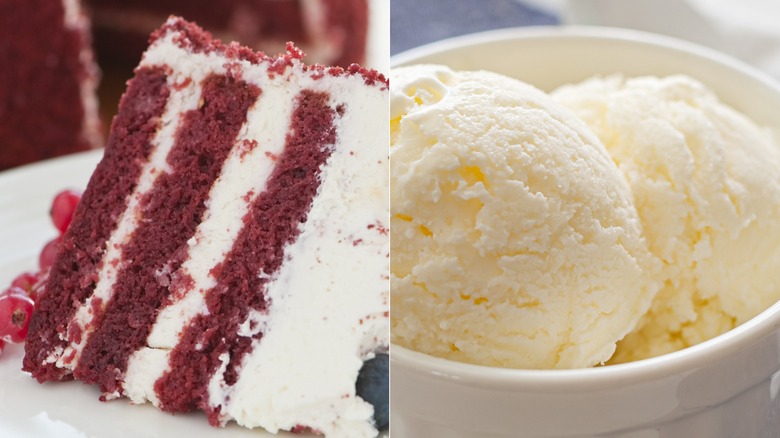 Red velvet cake cream cheese