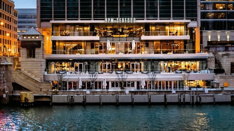 Restaurant on a riverfront