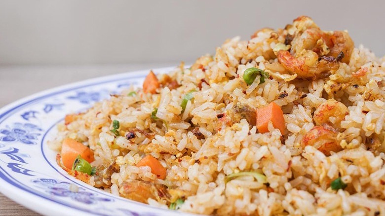 Fried rice with crawfish