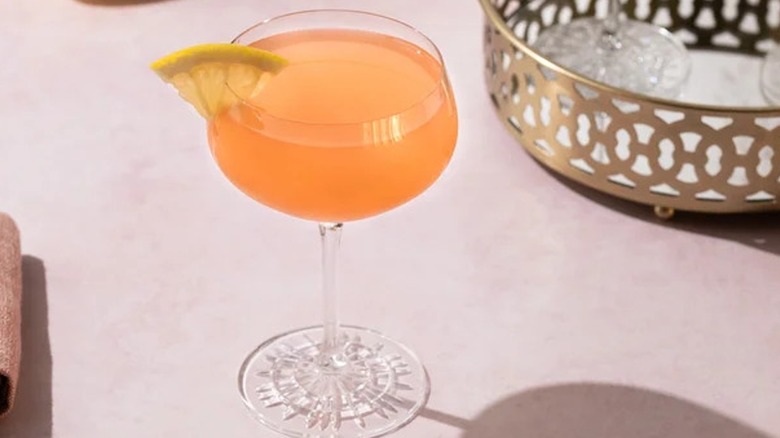 French Blonde cocktail in a coupe glass