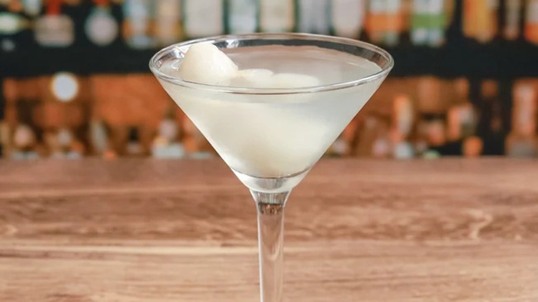 Close-up of a Lychee Martini 