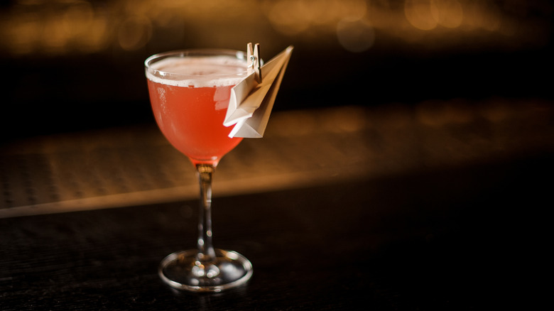 Paper Plane cocktail in glass