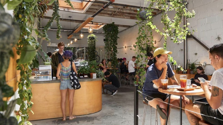 Interior of Sey Coffee