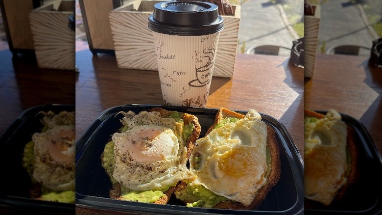 avocado toast and coffee