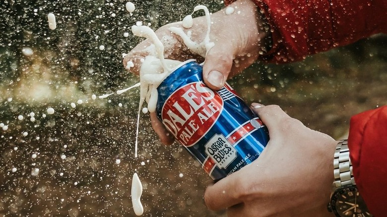 Dale's Pale Ale beer shower