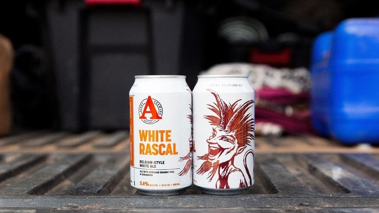 White Rascal cans, Avery Brewing Company