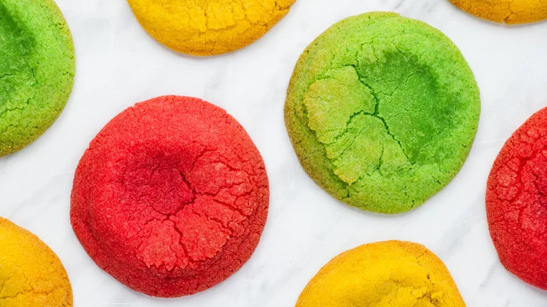 Colorful Mexican sugar cookies