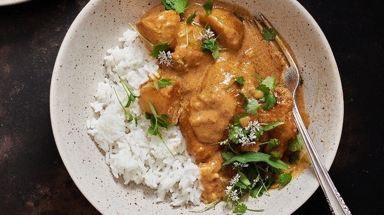 Chicken curry with rice