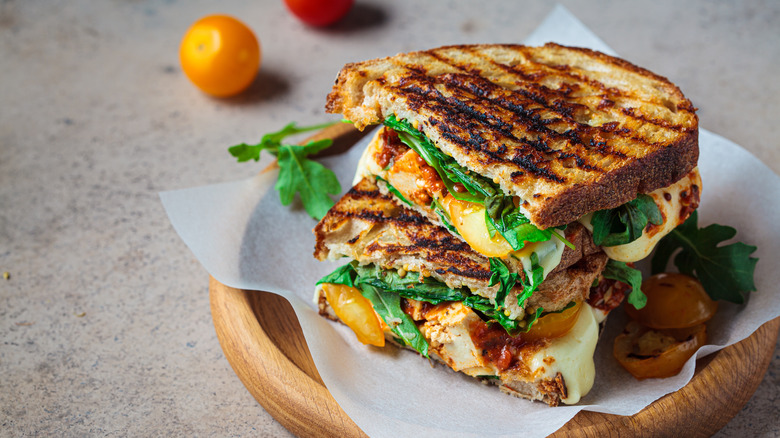 tomato basil grilled cheese