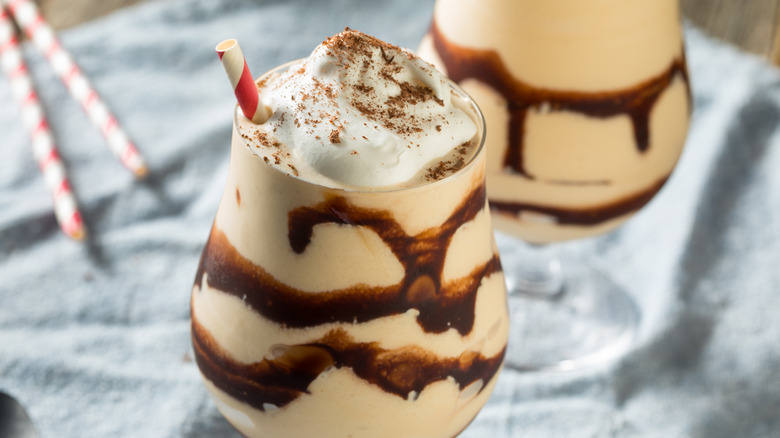 Frozen mudslide cocktail