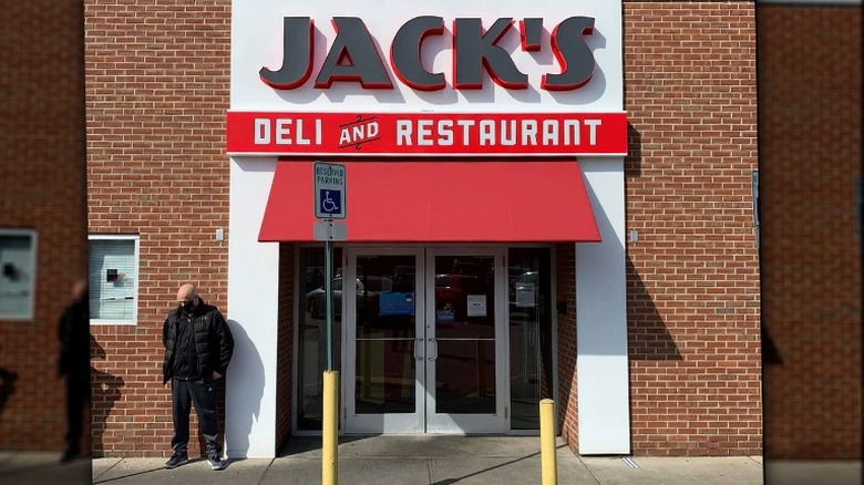 Jacks Deli sign cleveland red 