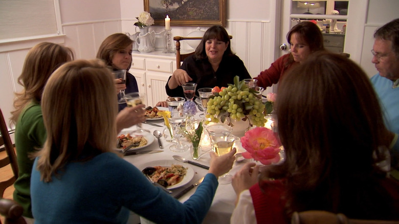 Ina Garten at dinner