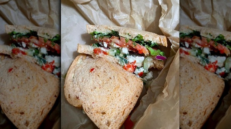 Mediterranean Veggie Sandwich