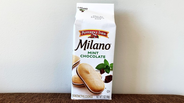 Mint Chocolate Milano Cookies