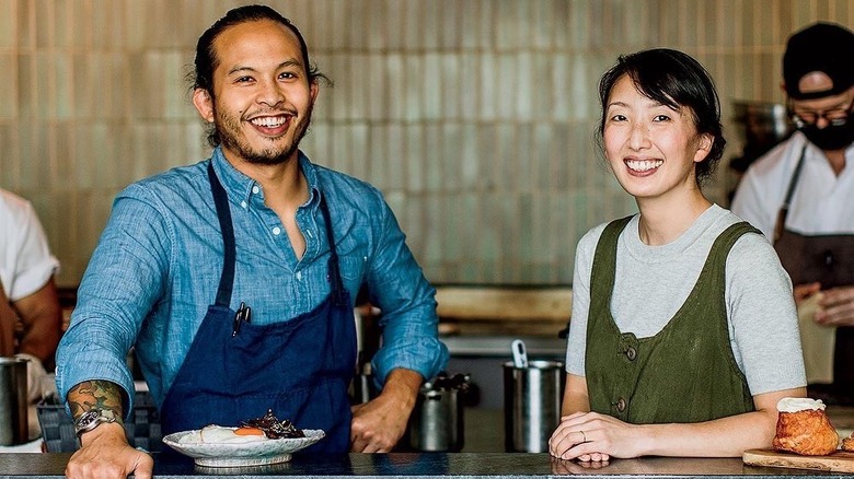 Chefs Timothy Flores and Genie Kwon