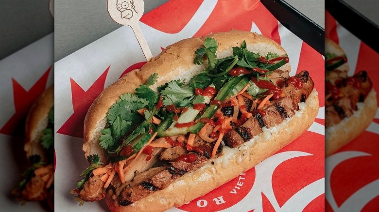 Roostar chicken banh mi sandwich