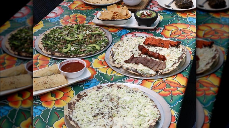 The full spread at Guelaguetza