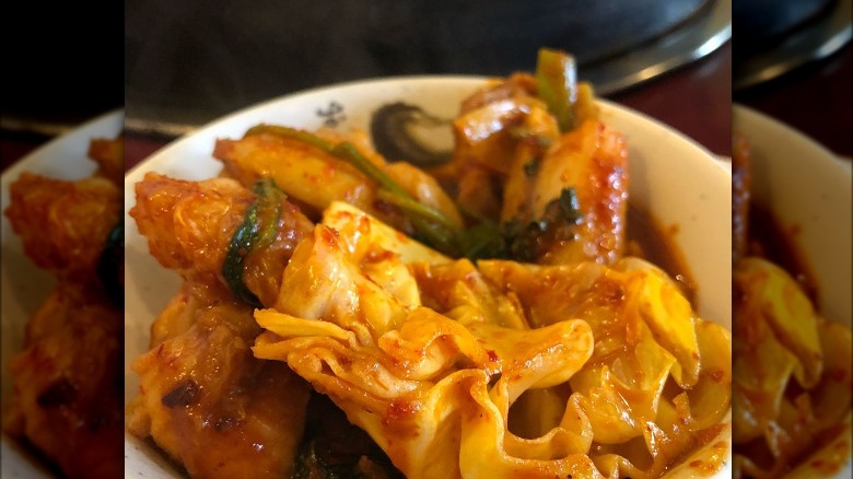 Dish of dak galbi