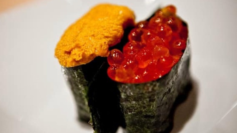 Uni and salmon roe