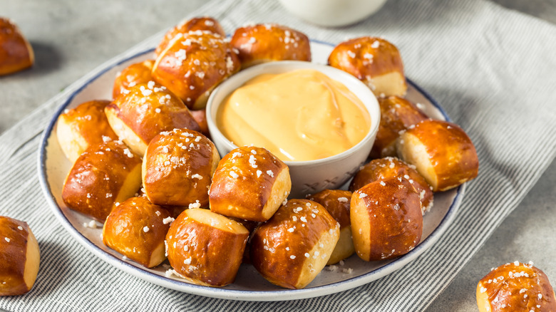 Pretzel nuggests and beer cheese