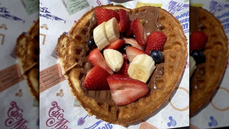 Fresh Fruit Waffle Sandwich