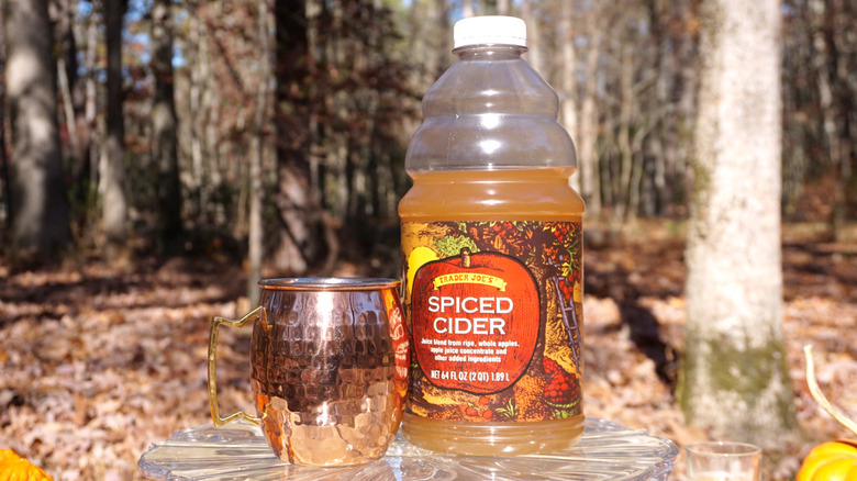 Trader Joe's Spiced Cider and cup