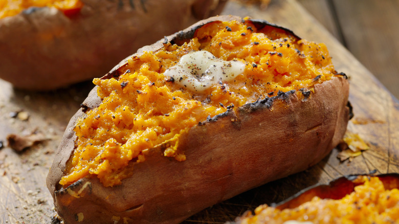 Baked sweet potato