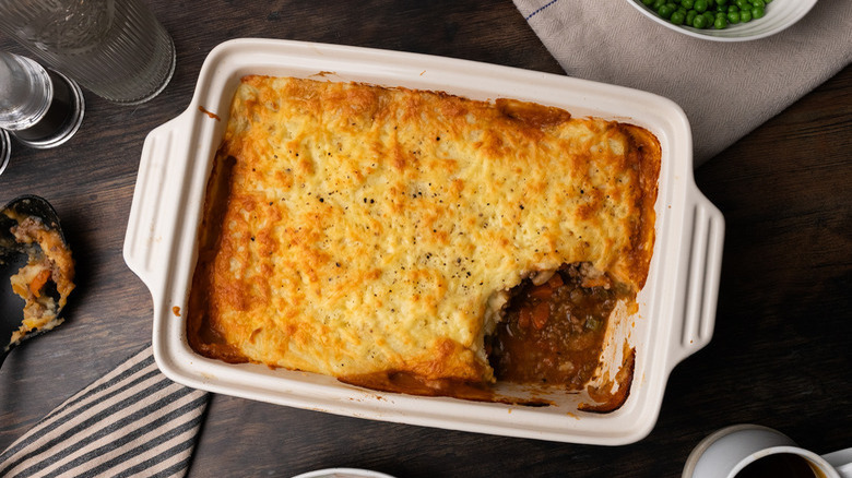 turkey cottage pie in dish