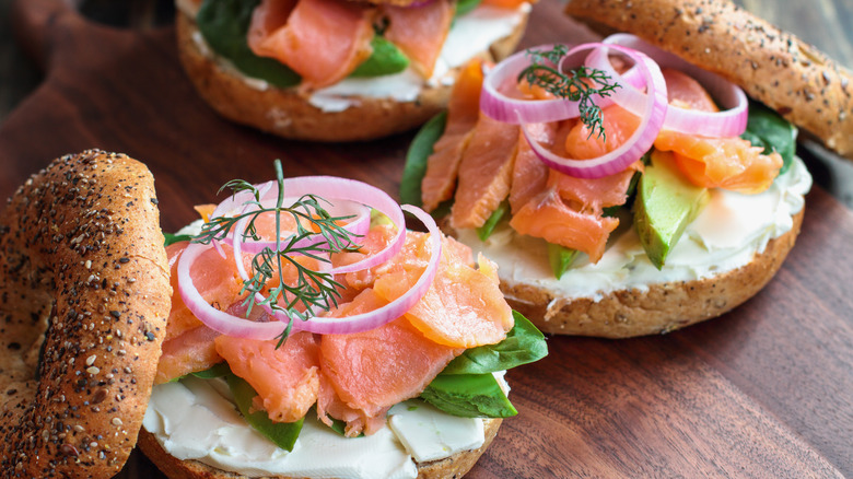 Lox on bagels