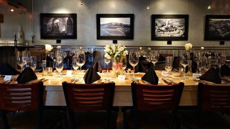 Set table and chairs The Wine Bar