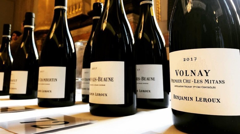 Benjamin Leroux wine bottles