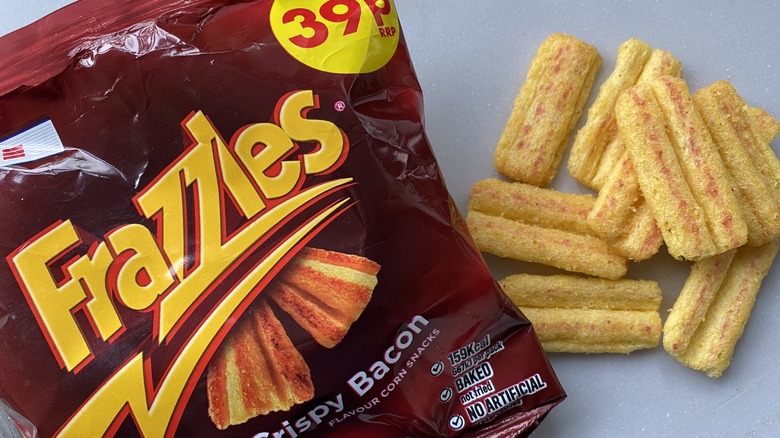 Frazzles Crisy Bacon chips bag