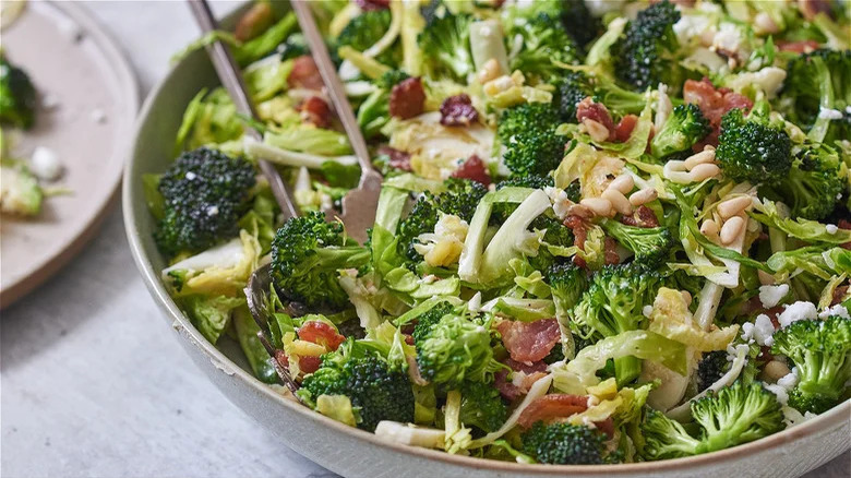 broccoli bacon brussels salad