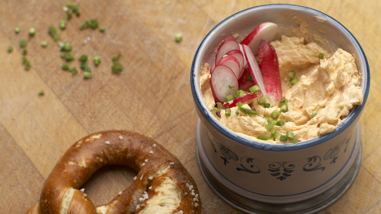 German Obatzda dip in bowl