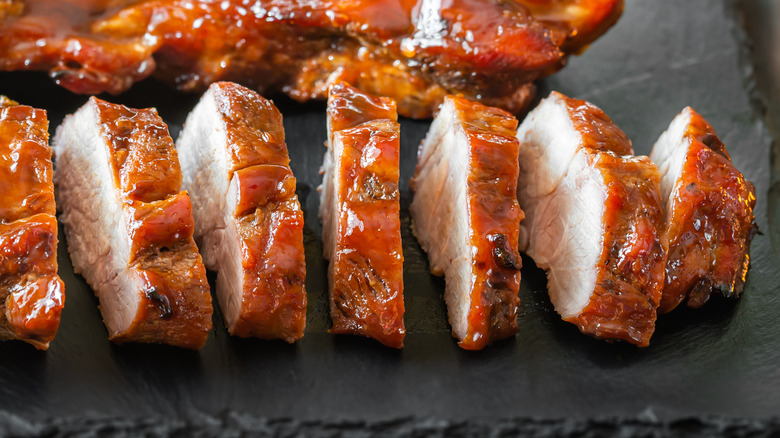 Pieces of char siu