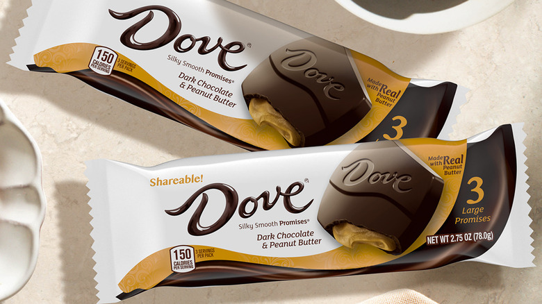 Dove chocolate bar