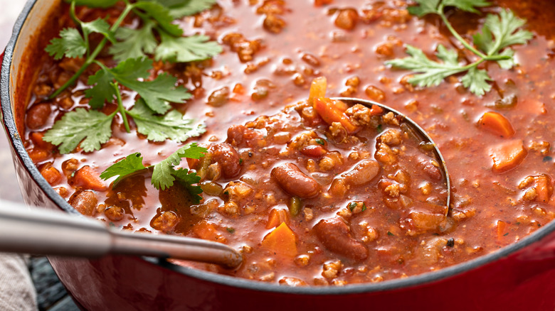 chili in pot