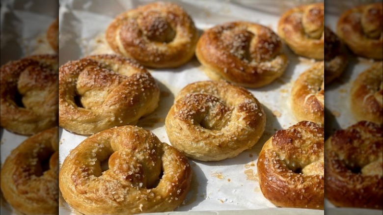 Pretzels with crescent dough