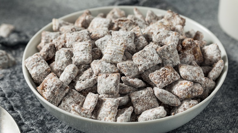 Puppy Chow in bowl