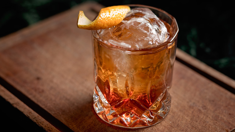 Rum Old Fashioned with twist