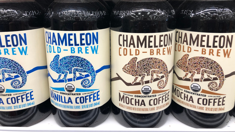 Chameleon cold brew glass bottles