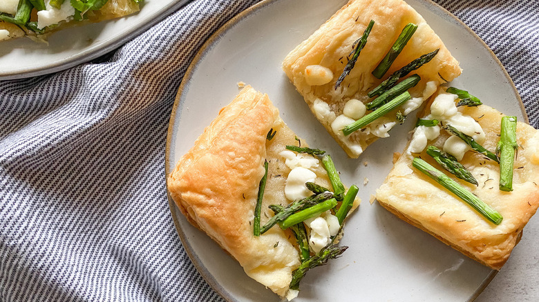 tart squares on a plate