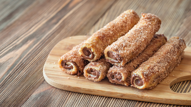 Nutella French toast rolls