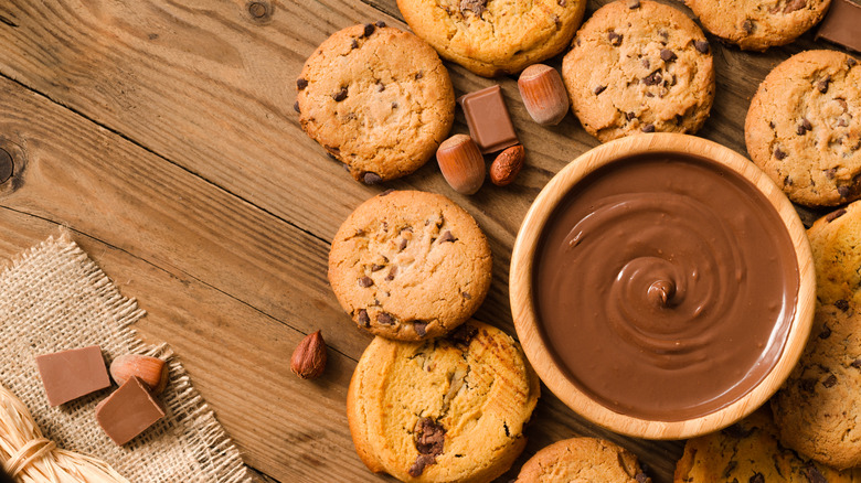 Nutella chocolate chip cookies