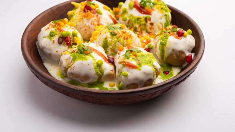 Plate of dahi vada