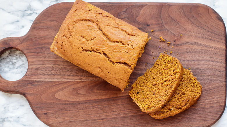 Loaf of sweet potato bread 