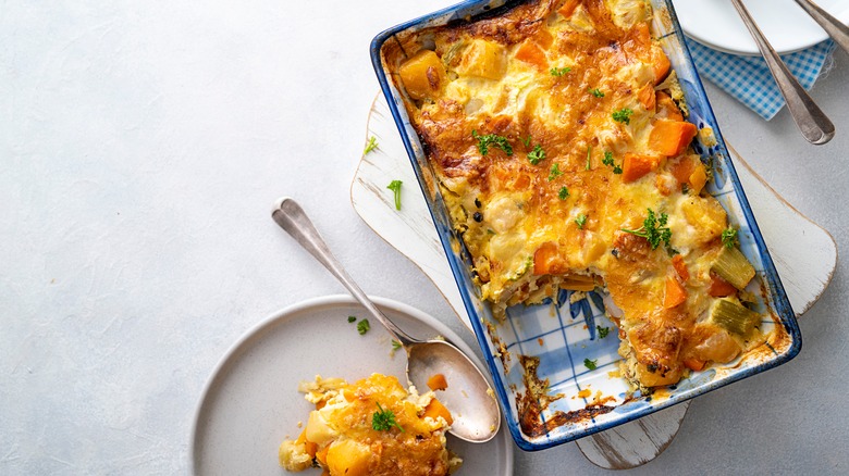 Sweet potato and egg casserole