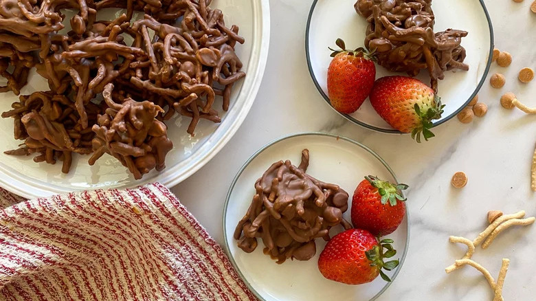 Chocolate Peanut Butter Haystacks