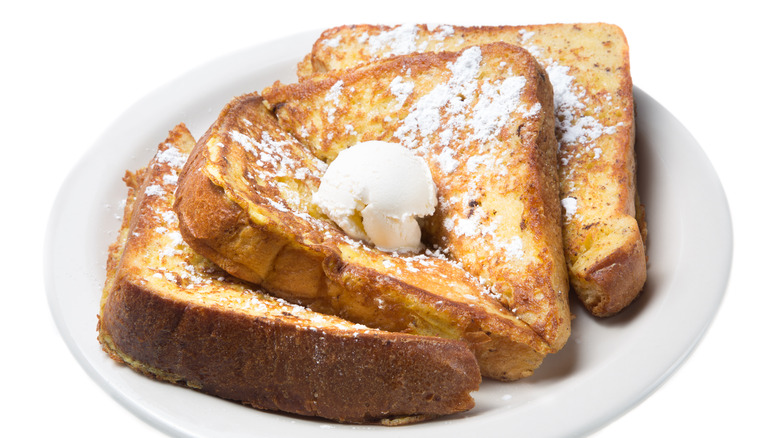 French toast with butter